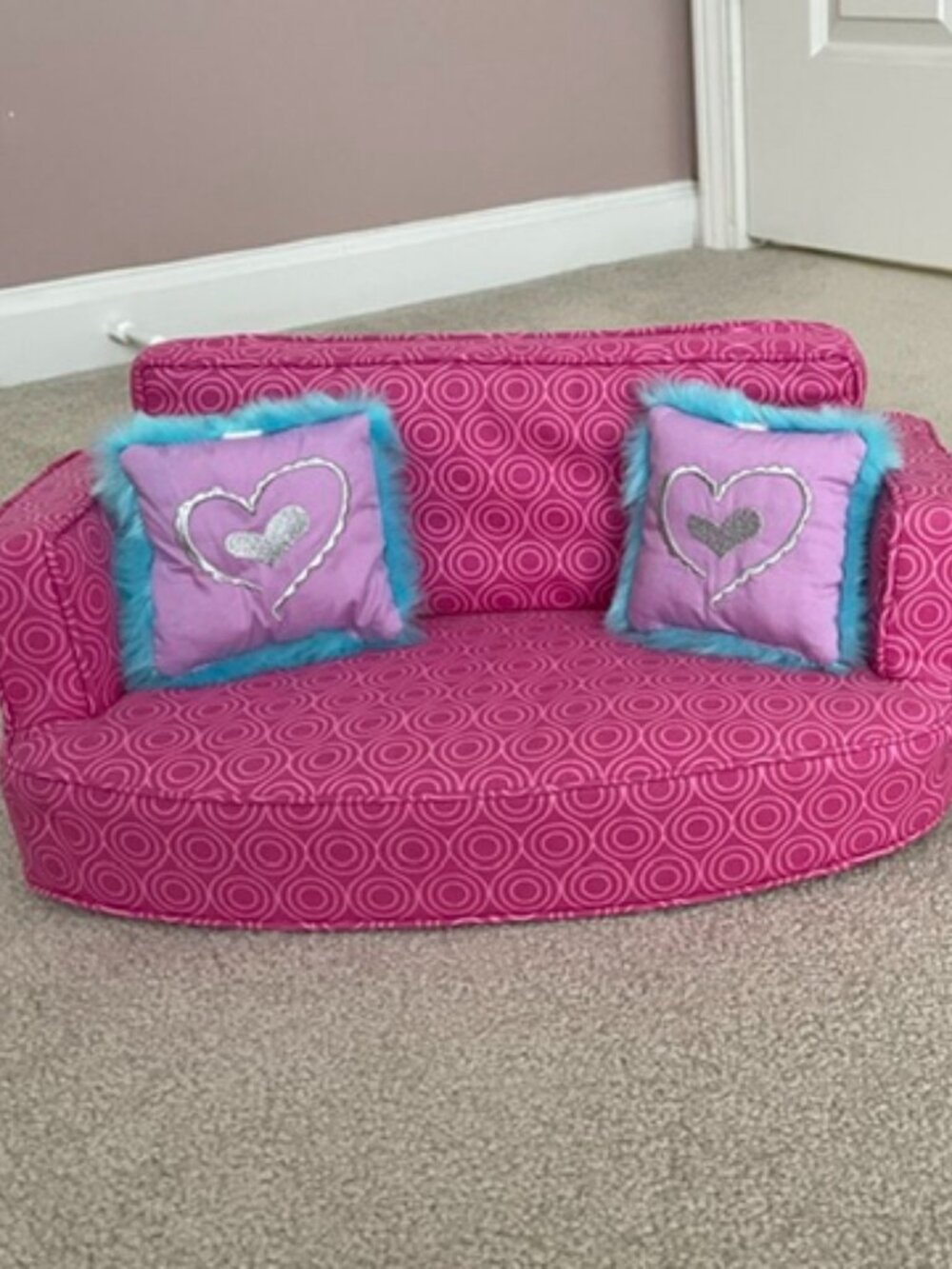 American Girl Doll Couch & Dog Set